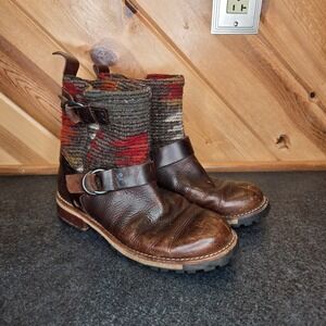 Woolrich Baltimore Harness Womens Wool and Leather‎ Boots Size 7 READ